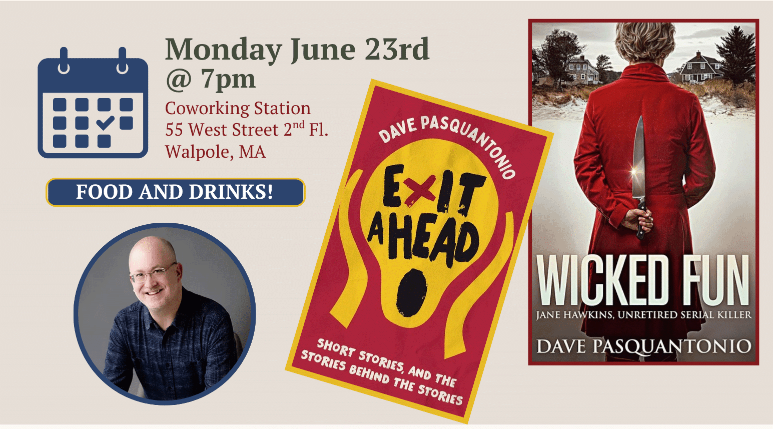 Author Event at Coworking Station Walpole